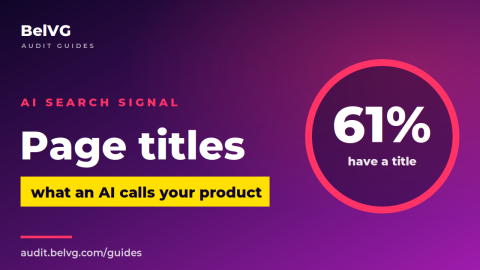 Page title: the name an AI uses when it recommends your product