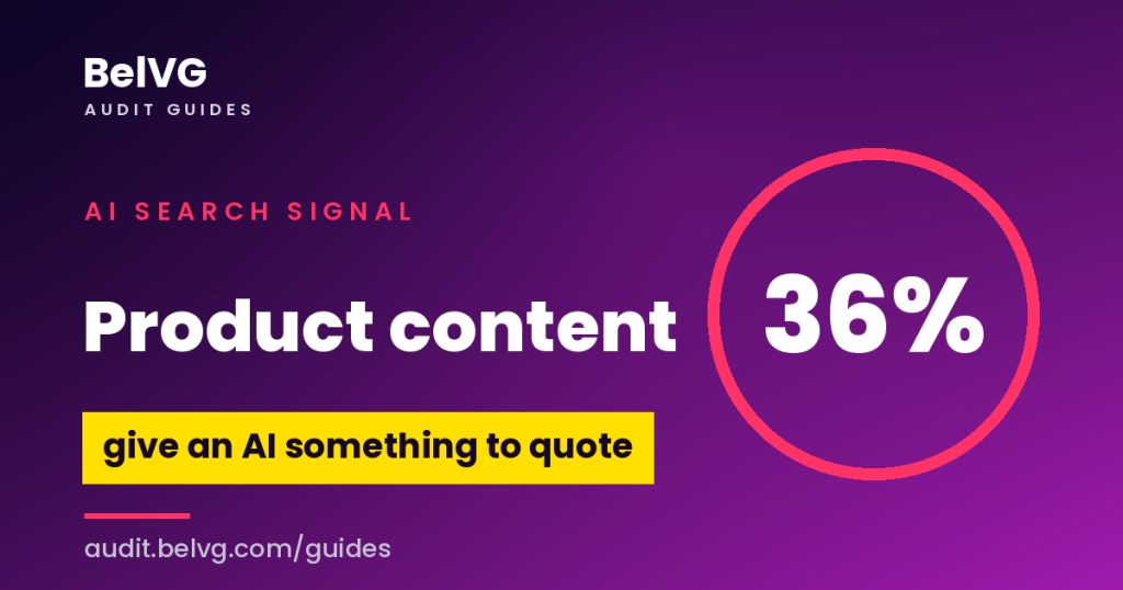 Product Content Depth: Give AI Something to Quote