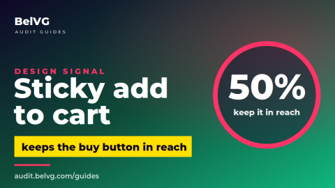 Sticky add to cart: the buy button that stays in reach as they scroll